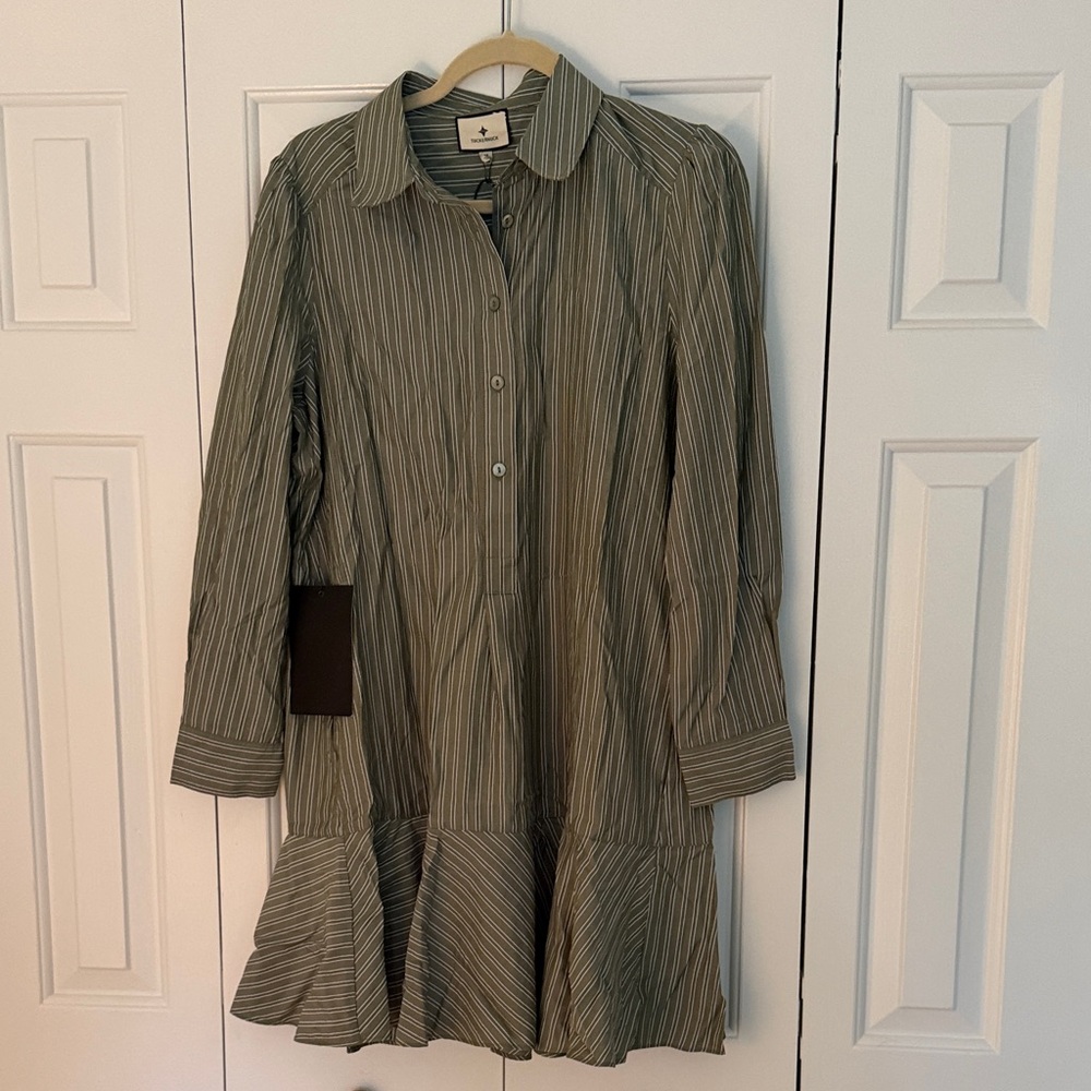 Tuckernuck Striped Button-Up Dress - NWT